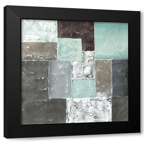 QUADRANGLE I Black Modern Wood Framed Art Print by Carter, Brad