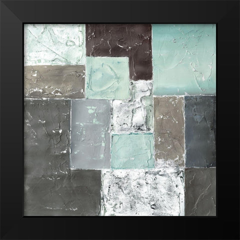 QUADRANGLE I Black Modern Wood Framed Art Print by Carter, Brad