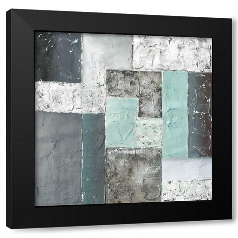 QUADRANGLE II Black Modern Wood Framed Art Print by Carter, Brad