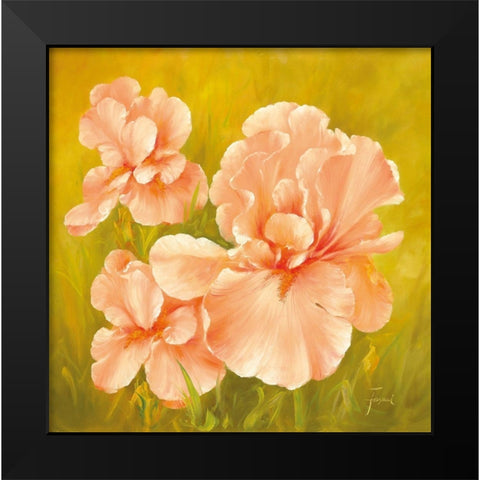 SUMMER FLAIR I Black Modern Wood Framed Art Print by Fasani