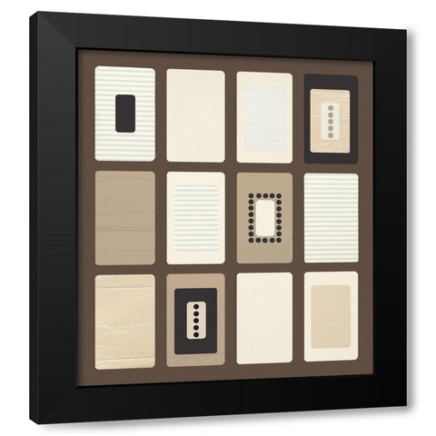 BROWN PARADOX I Black Modern Wood Framed Art Print by Design Show