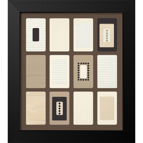 BROWN PARADOX I Black Modern Wood Framed Art Print by Design Show