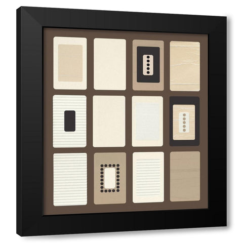 BROWN PARADOX II Black Modern Wood Framed Art Print by Design Show