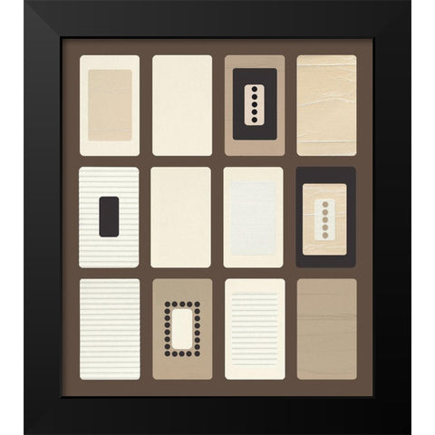 BROWN PARADOX II Black Modern Wood Framed Art Print by Design Show