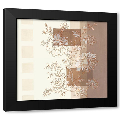 Seline I Black Modern Wood Framed Art Print with Double Matting by Verbeek-Van Den Broek