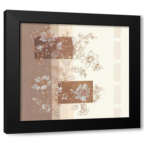 Seline II Black Modern Wood Framed Art Print with Double Matting by Verbeek-Van Den Broek