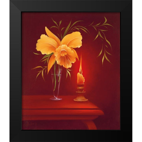 SENTIMENTAL EVENING I Black Modern Wood Framed Art Print by Smith, B.