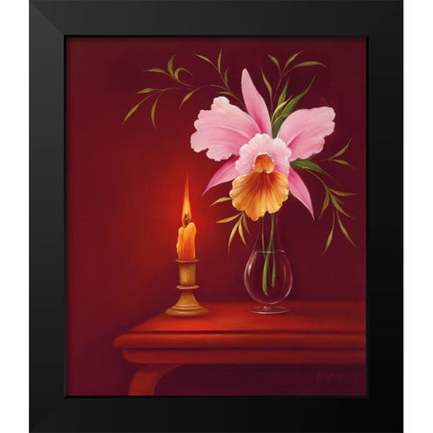 SENTIMENTAL EVENING II Black Modern Wood Framed Art Print by Smith, B.