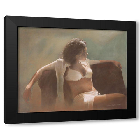 INSEGNATE DI BALLO Black Modern Wood Framed Art Print by Sgarbossa, Antonio