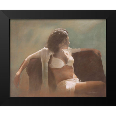 INSEGNATE DI BALLO Black Modern Wood Framed Art Print by Sgarbossa, Antonio