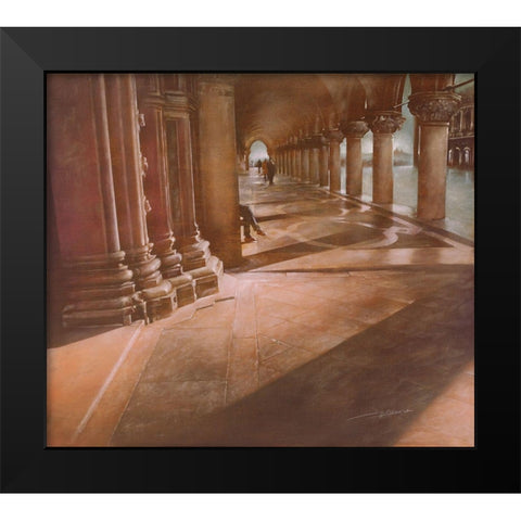 ATTENDO A S.MARCO Black Modern Wood Framed Art Print by Sgarbossa, Antonio