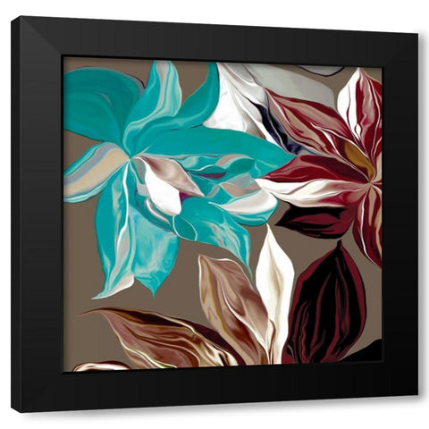 Alstroemeria I Black Modern Wood Framed Art Print by Scaffardi, Sally
