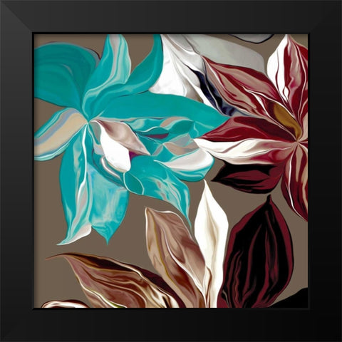 Alstroemeria I Black Modern Wood Framed Art Print by Scaffardi, Sally