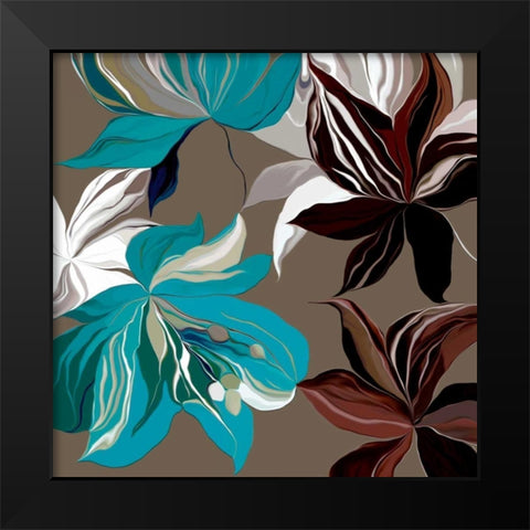 Alstroemeria II Black Modern Wood Framed Art Print by Scaffardi, Sally