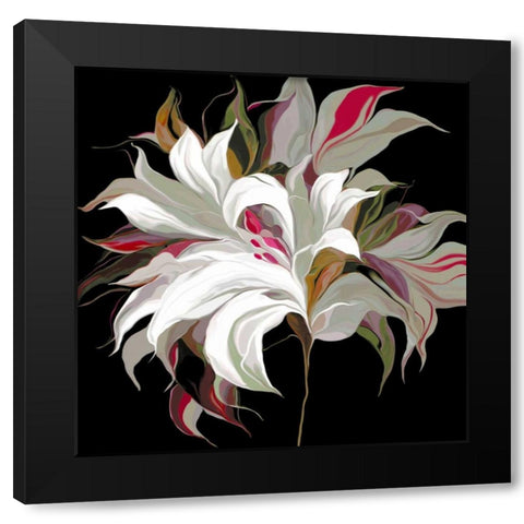 Lily Xx Black Modern Wood Framed Art Print with Double Matting by Scaffardi, Sally