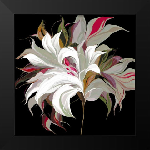 Lily Xx Black Modern Wood Framed Art Print by Scaffardi, Sally