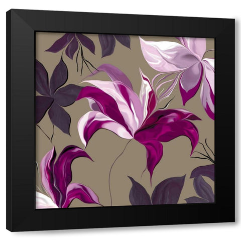 Lily XxII Black Modern Wood Framed Art Print by Scaffardi, Sally