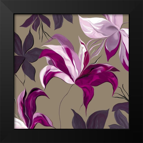 Lily XxII Black Modern Wood Framed Art Print by Scaffardi, Sally