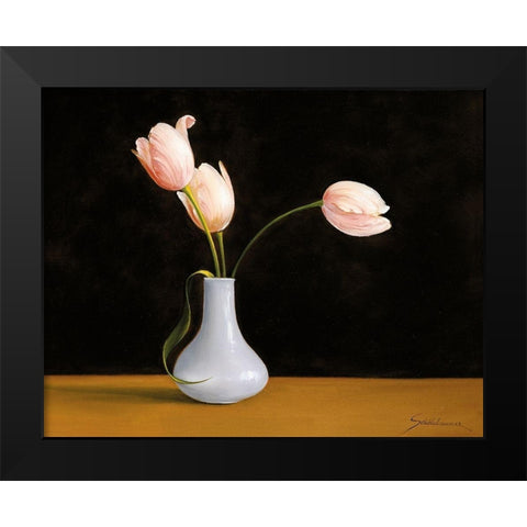 CONTRAST I Black Modern Wood Framed Art Print by Schoelnhammer, Heinz
