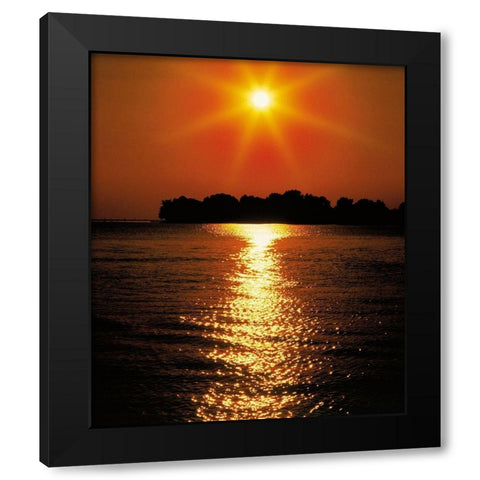 LAKE CONSTANCE Black Modern Wood Framed Art Print with Double Matting by Weissing, Gerd