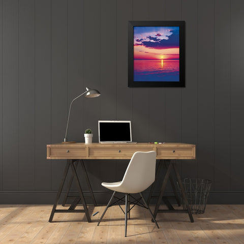 BALATON Black Modern Wood Framed Art Print by Weissing, Gerd