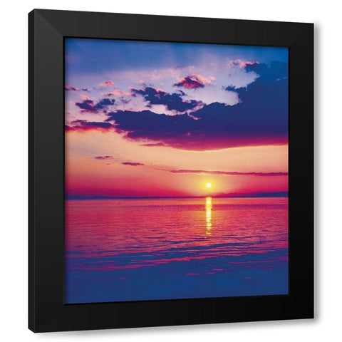 BALATON Black Modern Wood Framed Art Print with Double Matting by Weissing, Gerd
