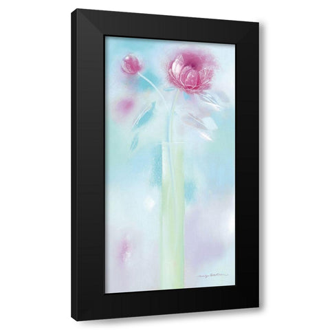 SINGLE SUMMER BLOOM I Black Modern Wood Framed Art Print with Double Matting by Robertson, Marilyn