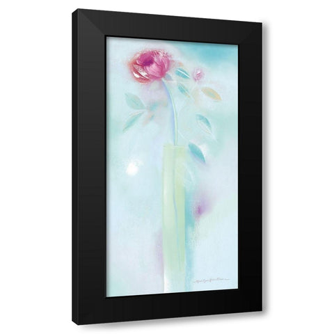 SINGLE SUMMER BLOOM II Black Modern Wood Framed Art Print by Robertson, Marilyn