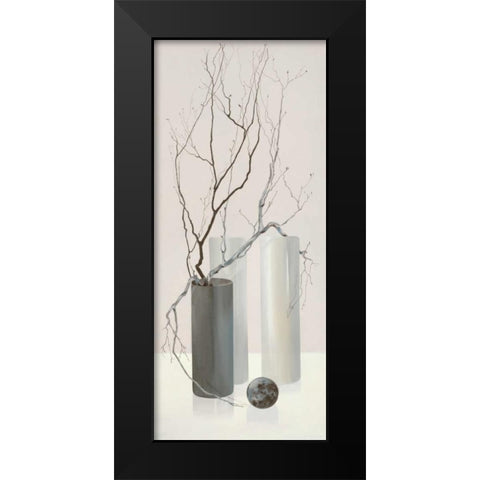 Slender Twigs I Black Modern Wood Framed Art Print by Wonder, Alice