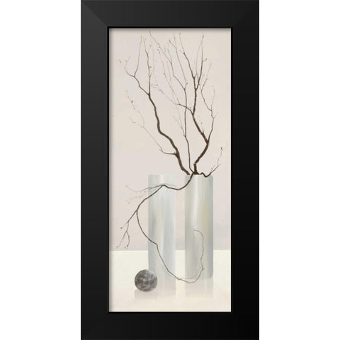Slender Twigs II Black Modern Wood Framed Art Print by Wonder, Alice