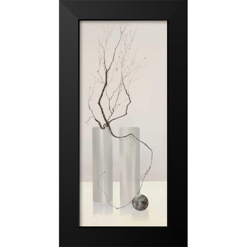 Slender Twigs IV Black Modern Wood Framed Art Print by Wonder, Alice