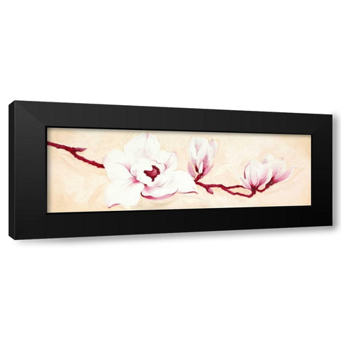 Magnolias I Black Modern Wood Framed Art Print by Verdonck, Elisabeth