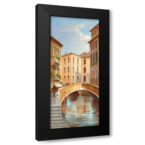 Memories Of Venice I Black Modern Wood Framed Art Print with Double Matting by Smith, B.