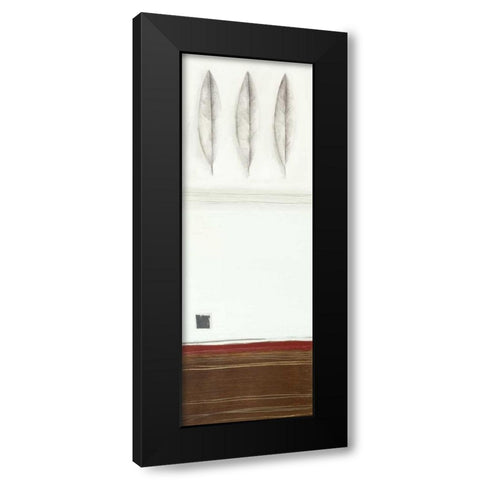 3 Leaves Black Modern Wood Framed Art Print by Gore, Ally-Reader, Robert