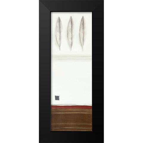 3 Leaves Black Modern Wood Framed Art Print by Gore, Ally-Reader, Robert
