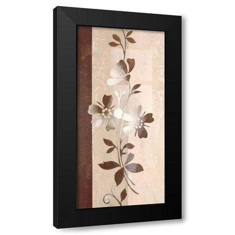 Floral Concerto I Black Modern Wood Framed Art Print by Verbeek-Van Den Broek