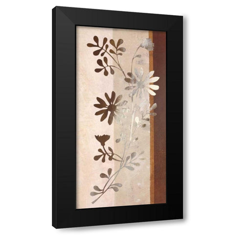 Floral Concerto II Black Modern Wood Framed Art Print with Double Matting by Verbeek-Van Den Broek