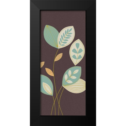 Blue Flutter I Black Modern Wood Framed Art Print by Design Show