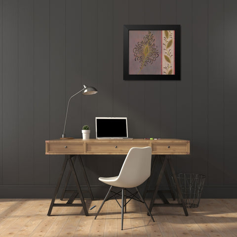 OPULENT II Black Modern Wood Framed Art Print by Design Show