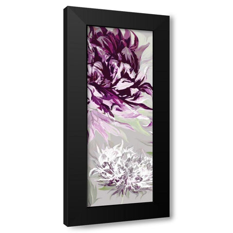 Purple Allure II Black Modern Wood Framed Art Print by Scaffardi, Sally