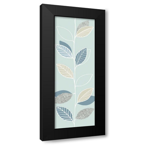 Blue Pageant I Black Modern Wood Framed Art Print with Double Matting by Design Show