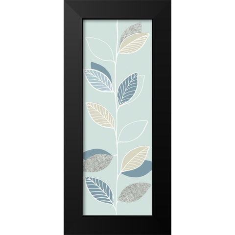 Blue Pageant I Black Modern Wood Framed Art Print by Design Show
