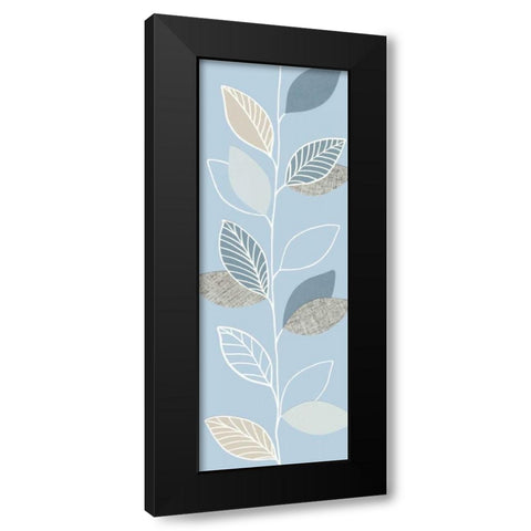 Blue Pageant II Black Modern Wood Framed Art Print with Double Matting by Design Show