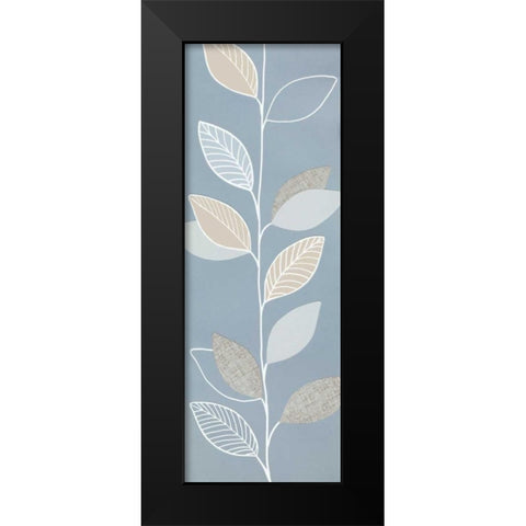 Blue Pageant III Black Modern Wood Framed Art Print by Design Show