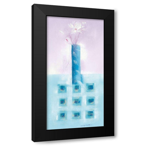 AQUA I Black Modern Wood Framed Art Print by Robertson, Marilyn