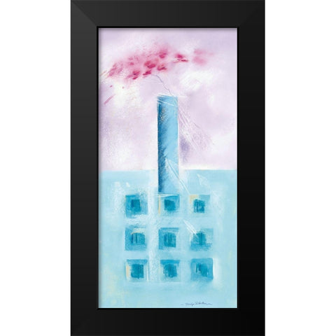 AQUA II Black Modern Wood Framed Art Print by Robertson, Marilyn