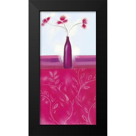 CRIMSON I Black Modern Wood Framed Art Print by Robertson, Marilyn