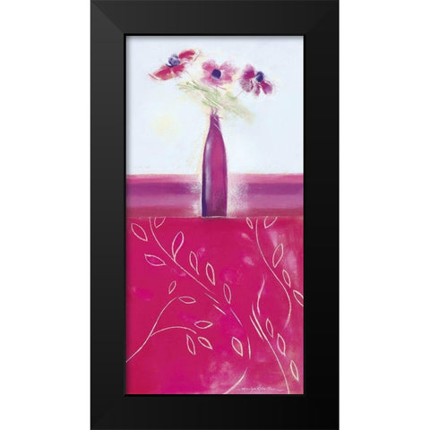 CRIMSON II Black Modern Wood Framed Art Print by Robertson, Marilyn