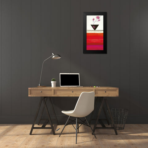 RUBY II Black Modern Wood Framed Art Print by Robertson, Marilyn