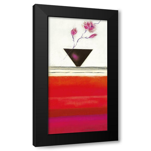 RUBY II Black Modern Wood Framed Art Print by Robertson, Marilyn